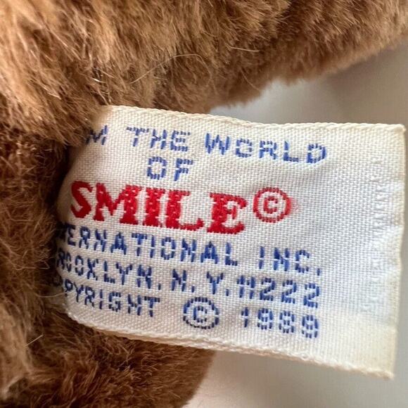 Rare Vintage World of Smiles Teddy Bear Country Western Limbs Jointed 1989 Plush - Picture 6 of 7
